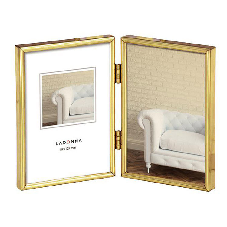 フォトフレーム ゴールド L判×2: ホーム＆キッチン | ロフトネットストア