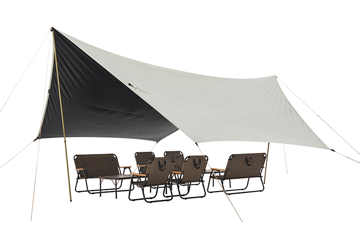 グランベーシック ソーラーヘキサタープ XL-BB|ギア|日/火/風除け