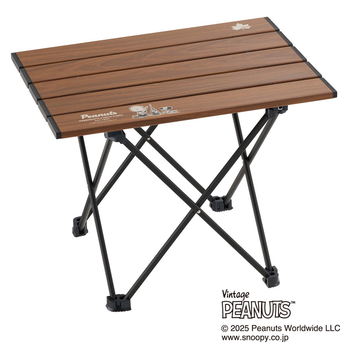 SNOOPY（PEANUTS 75years）アルミトップロールテーブル|ギア|家具