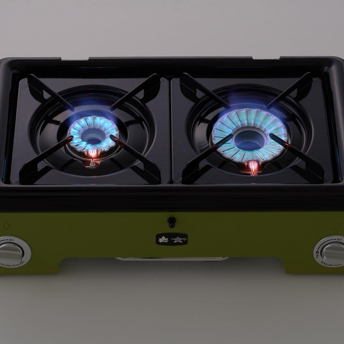 LOGOS×SENGOKU ALADDIN ポータブル ガス カセットコンロ 2バーナー