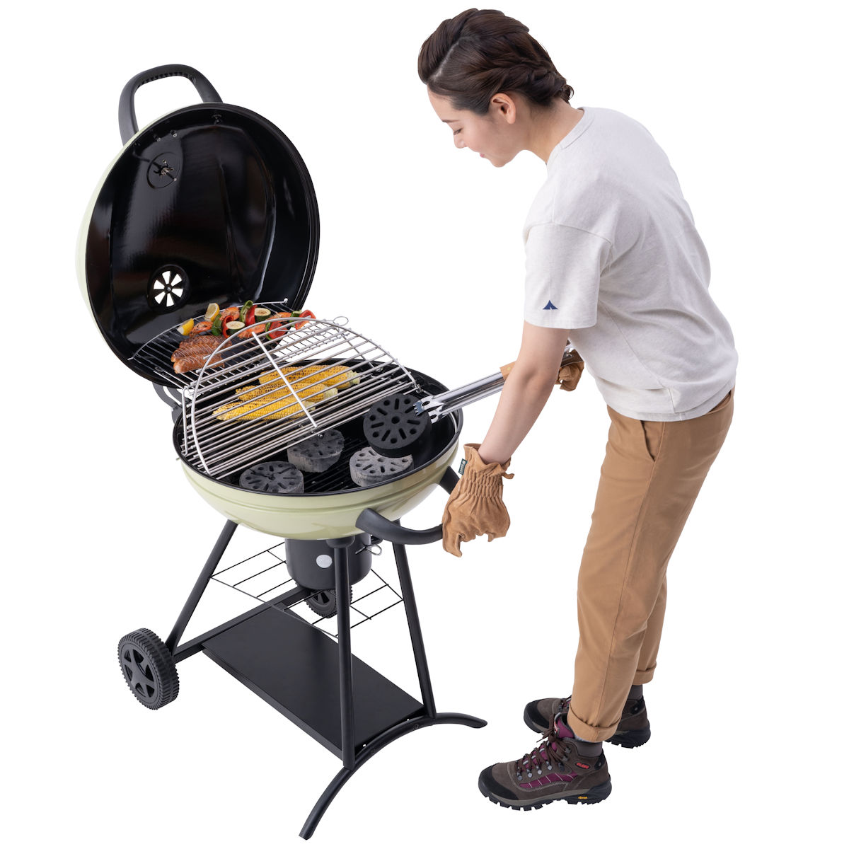 LOGOS CHEF 蓋付きガーデングリル|ギア|グリル・たき火・キャンドル