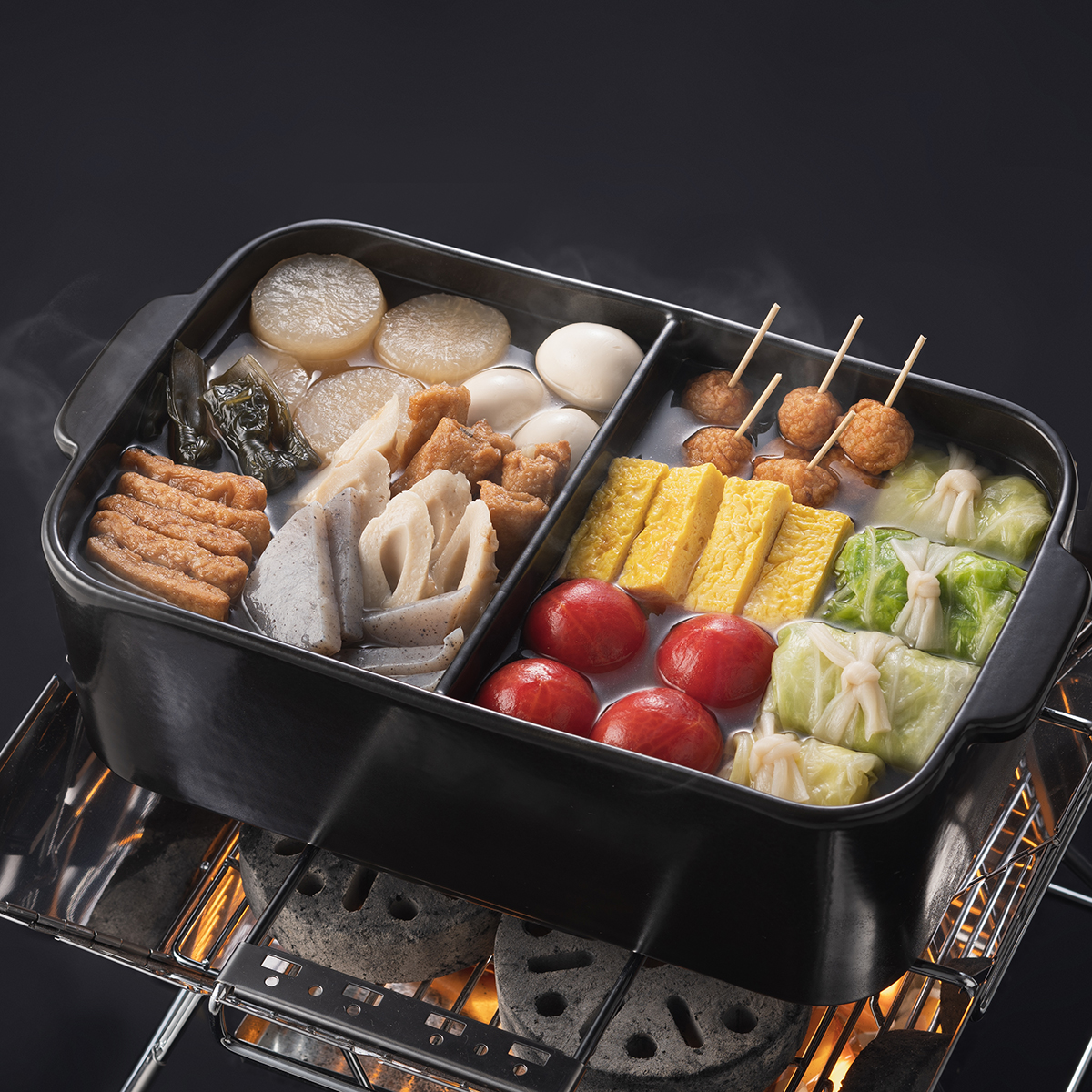 仕切おでん土鍋 （木葢付）|ギア|キッチンウェア|鍋・フライパン|製品