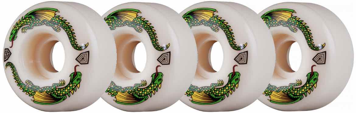 Powell Peralta Dragon 52mm X 31mm 93a White - CalStreets BoarderLabs