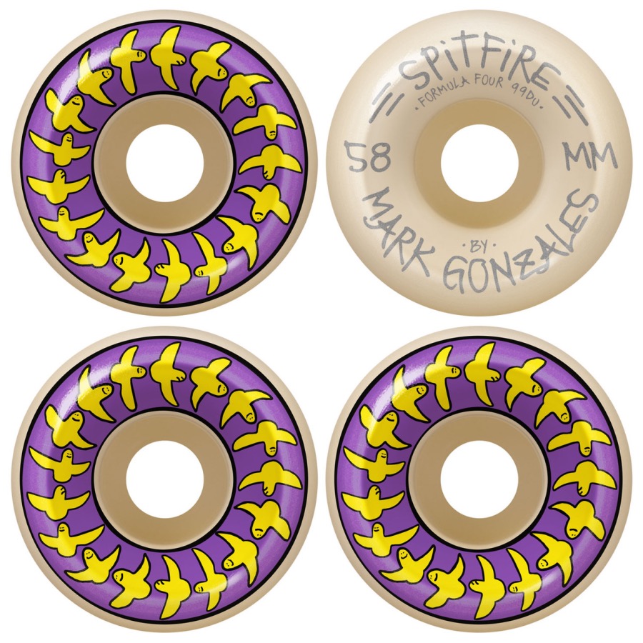 Spitfire Formula Four Gonz Birds Conical Full 58mm 99a Natural