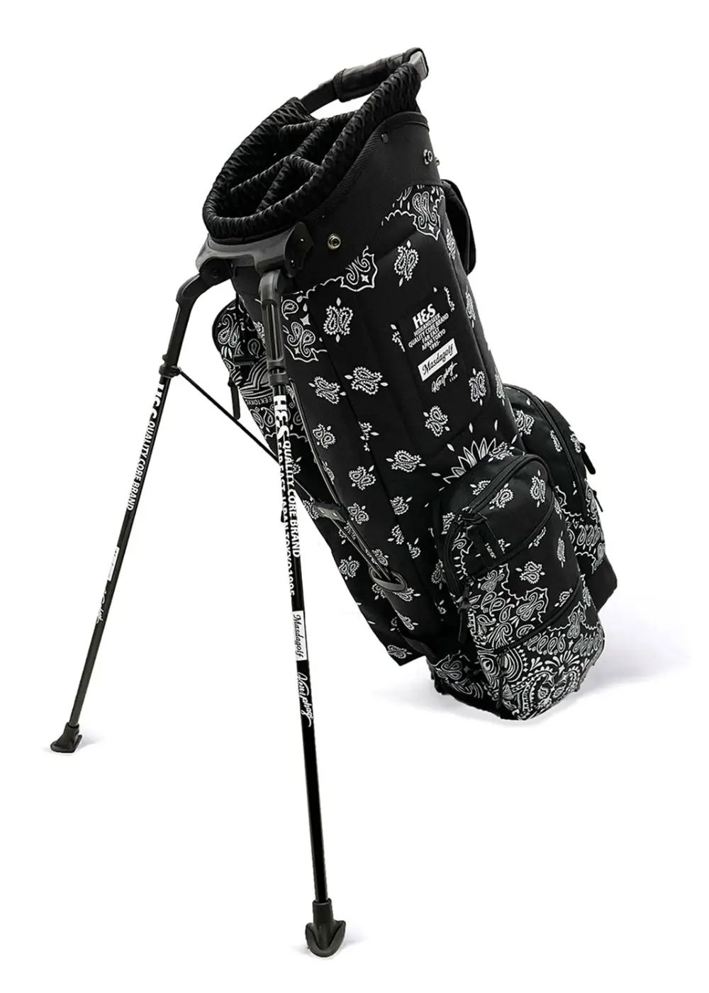 HIDE AND SEEK - × MasdaGolf × KenYahagi Golf Bag (BLACK) / ×マスダ