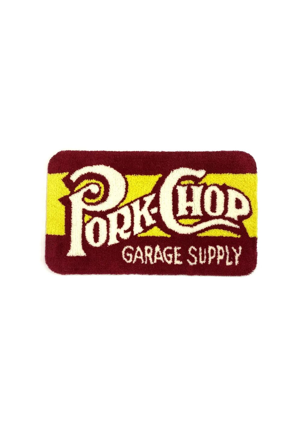 PORKCHOP GARAGE SUPPLY - 【ラスト1点】SQUARE LOGO RUG MAT (RED