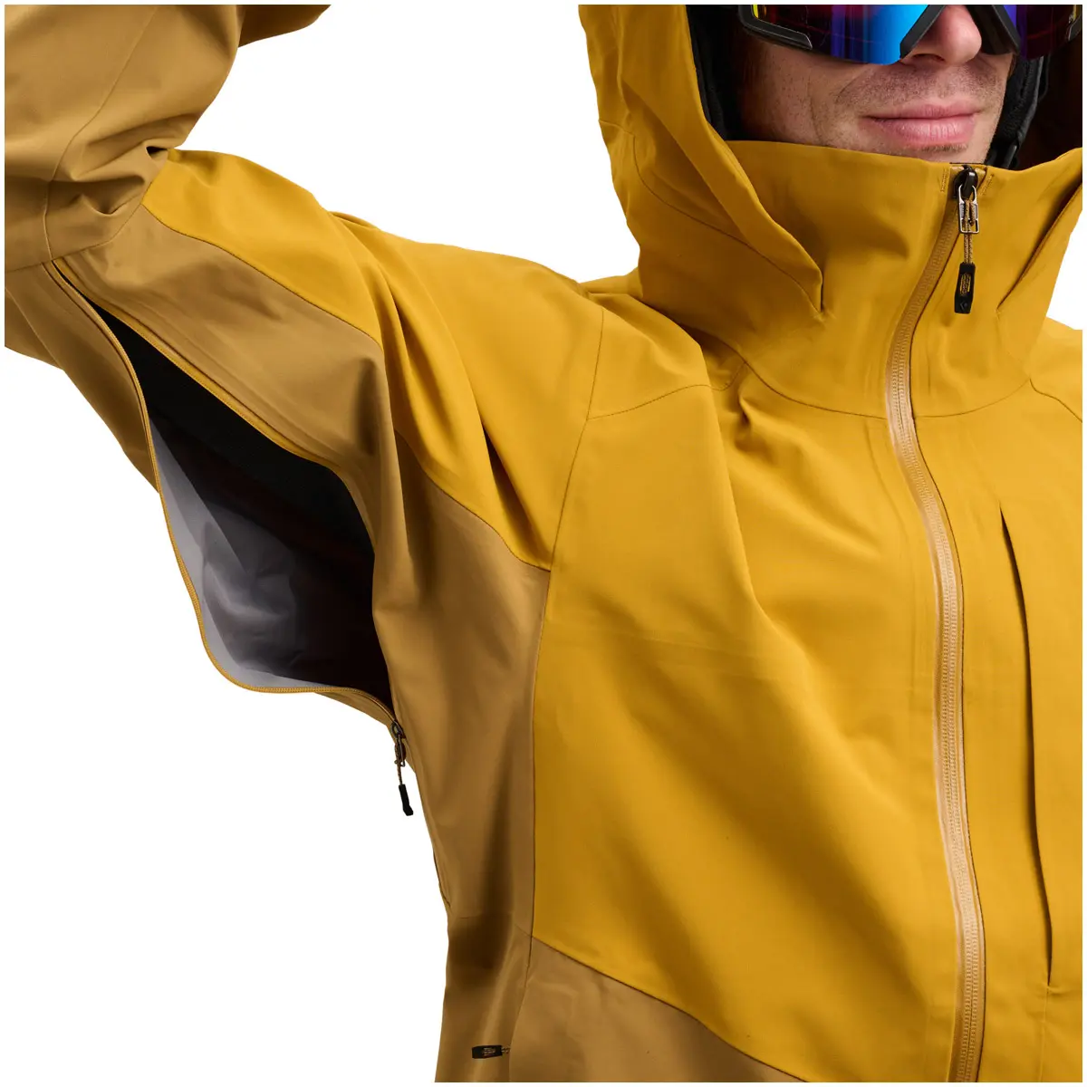 メンズ リーコンストレッチスキーシェル(S アンバー/フラックス