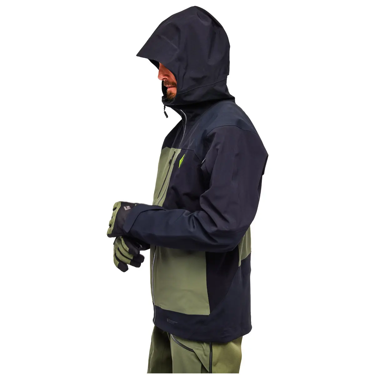 OUTLET】メンズ リーコンストレッチプロシェル (ブラック/タンドラ M