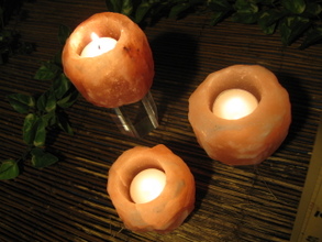 岩塩キャンドルホルダー・ラジャクイーン本店