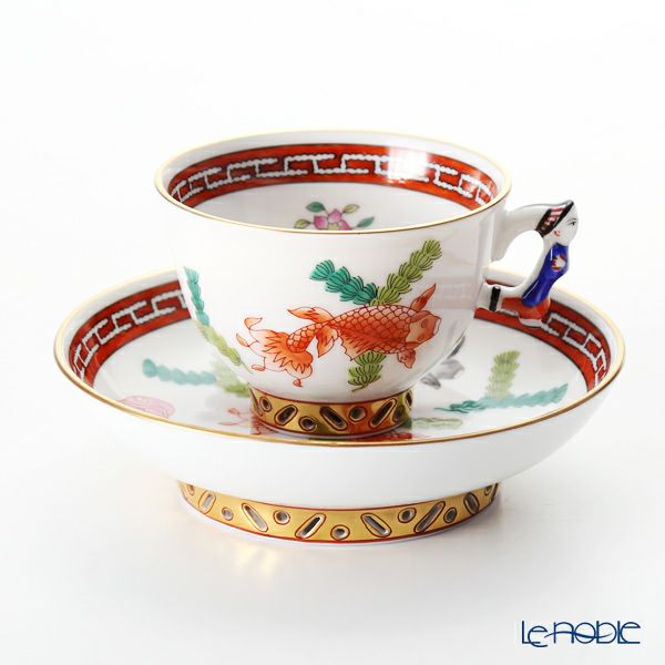 ヘレンド (HEREND) シノワズリ（中国趣味） ポワッソン（赤） 03371-0