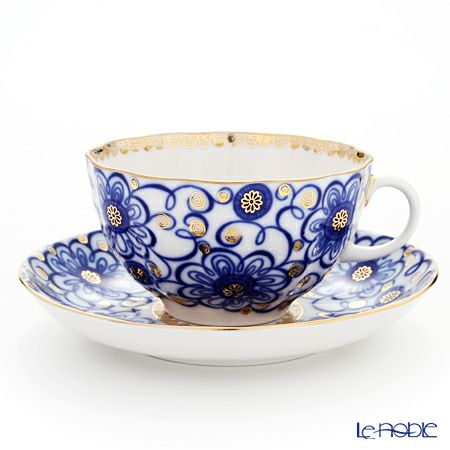 ロシアロモノーソフ インペリアルポーセリン玉ねぎドームティーセット