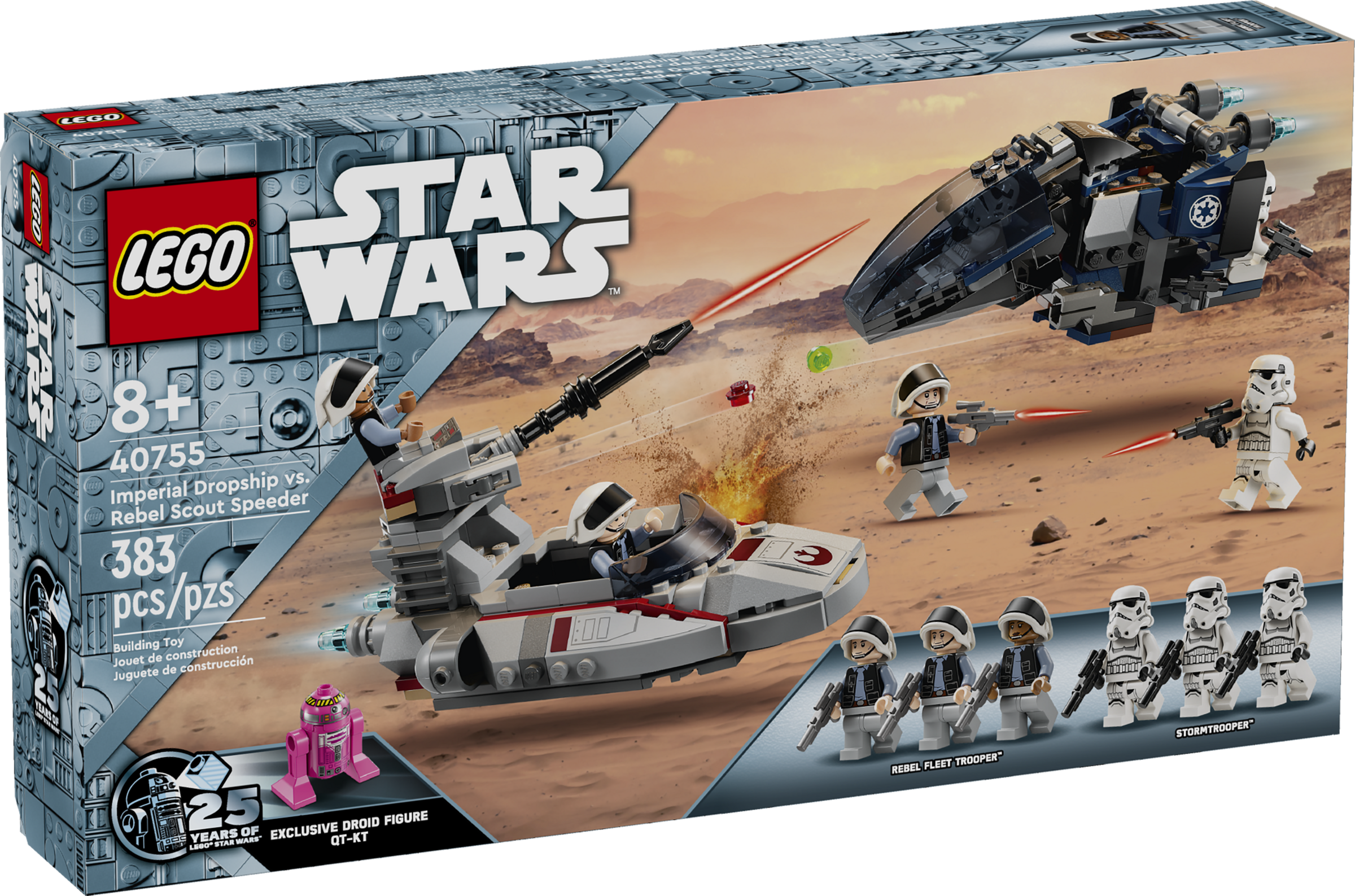 インペリアル・ドロップシップと反乱軍スカウト・スピーダーの戦い