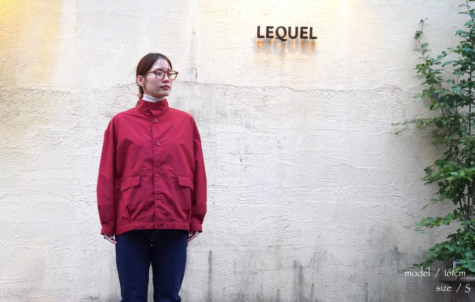 LOLO LIKE ロロライク 撥水ナイロンスタンドカラービックブルゾン
