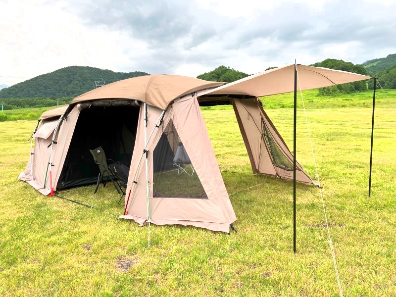 風通し抜群”の人気2ルームテント「アルペンアウトドアーズ AOD-3」を