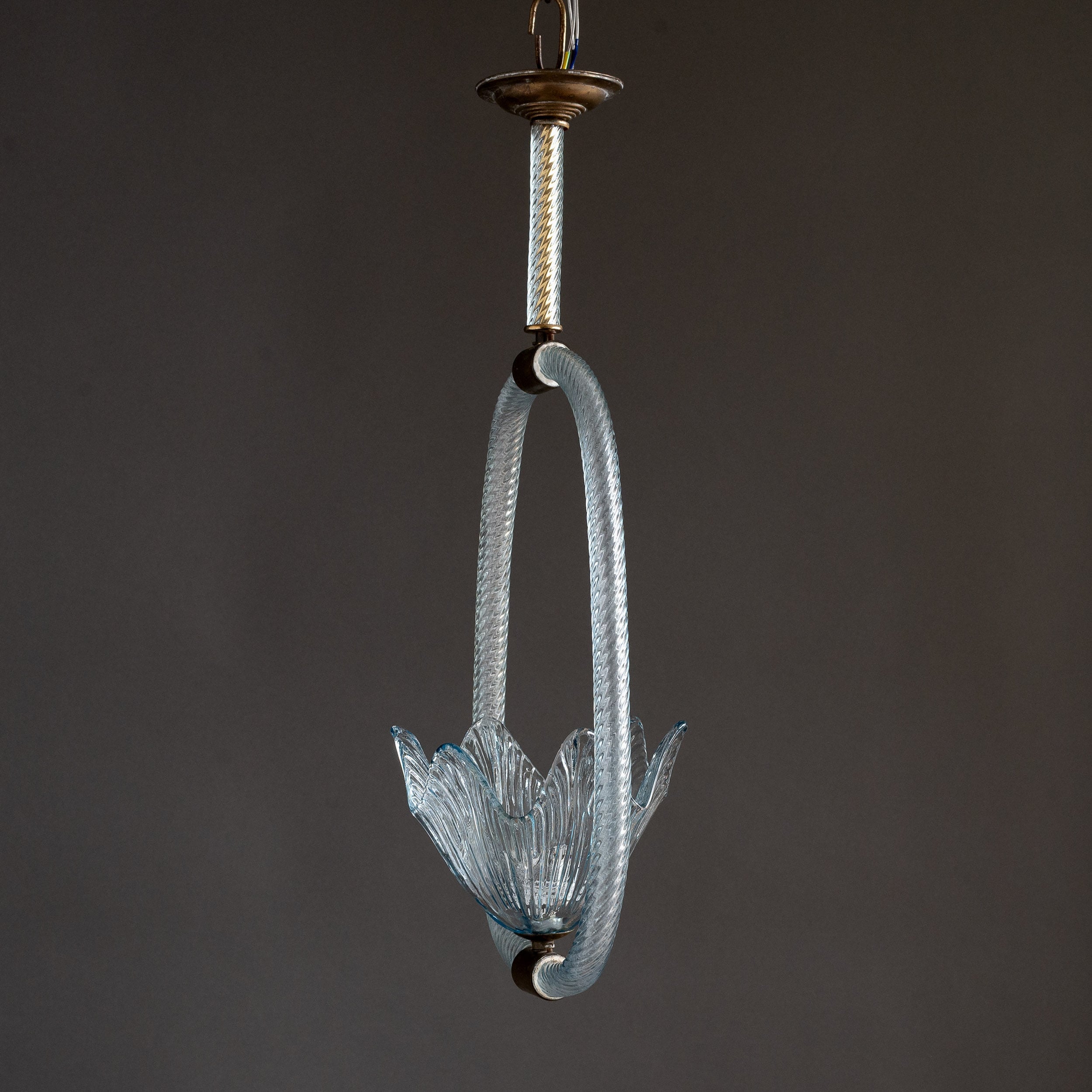 Mid-century Murano pendant light by Barovier & Toso - LASSCO