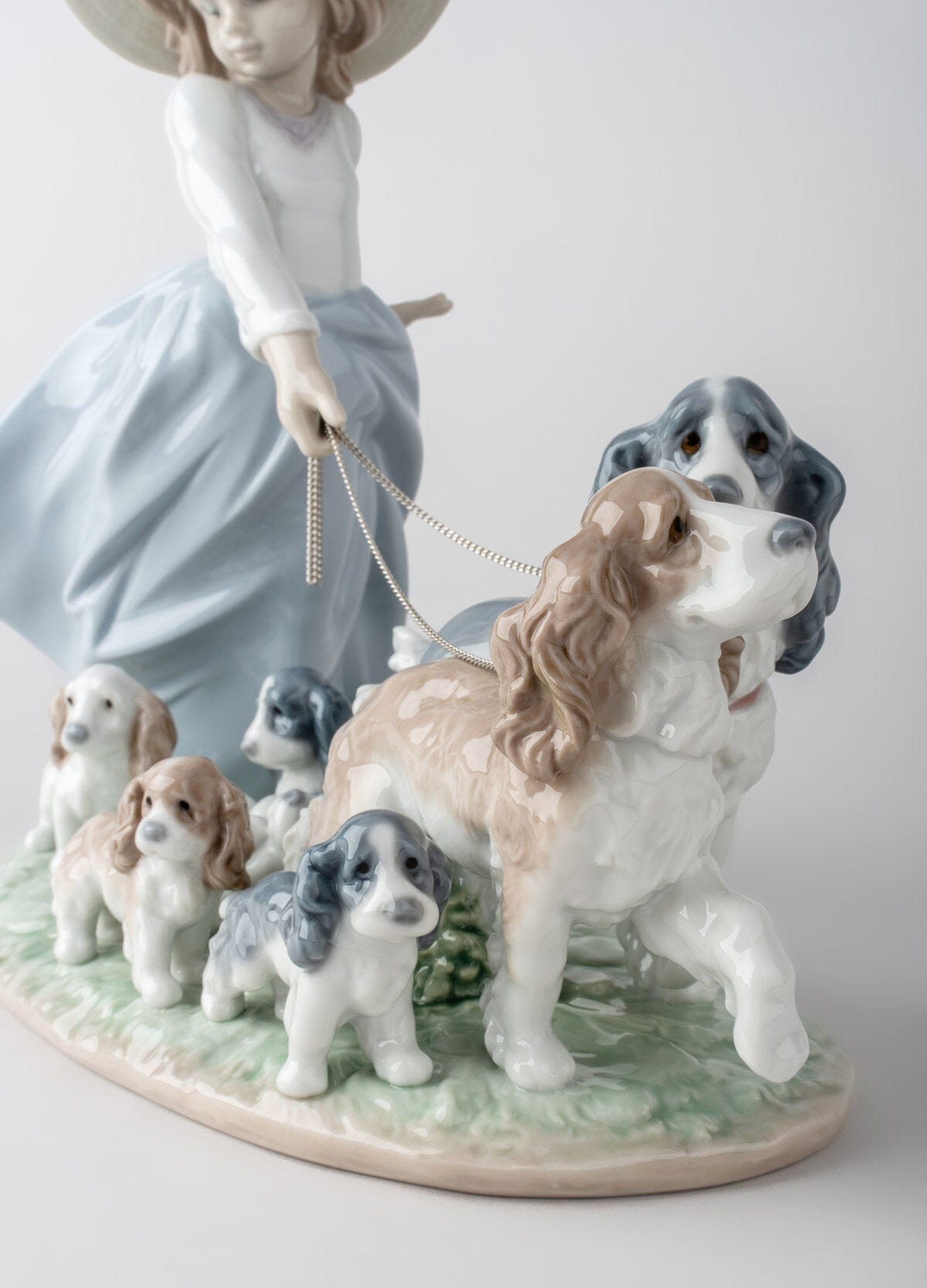 Puppy Parade Girl with Dogs Figurine | Lladró® USA