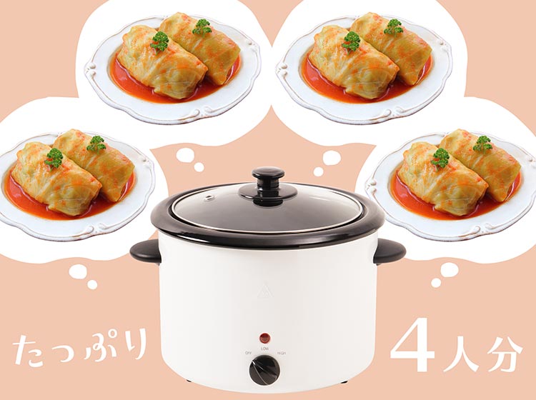 LITHON-電気煮込み鍋「スロークッカー」3.0L