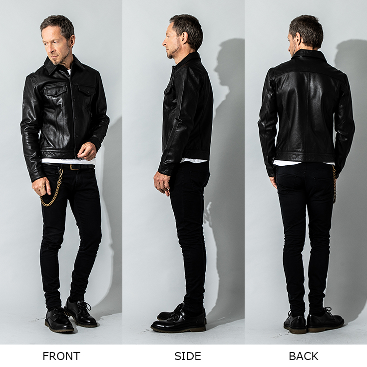 JUVENTUS 本革 レザージージャン Gジャン メンズ ユベントス KR005