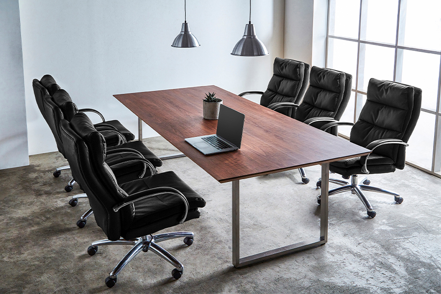 ポケットコイル内蔵 デスクチェア（ダークブラウン） - ワーキング