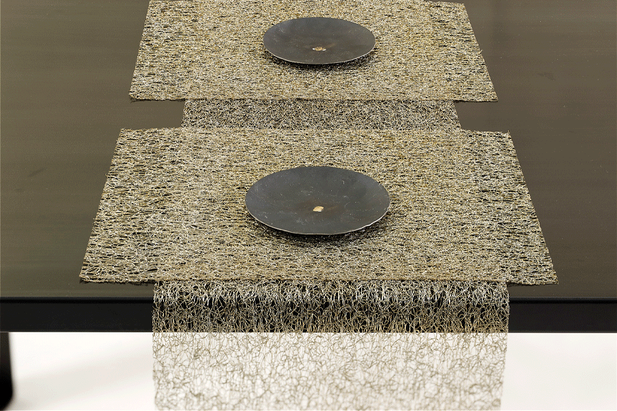 Chilewich(チルウィッチ)テーブルランナーMetallic Lace(メタリック