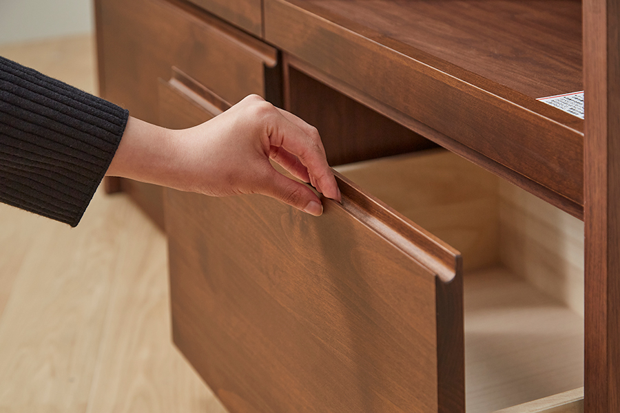 ANE キッチンカウンター（ウォールナット色） - キッチンカウンター