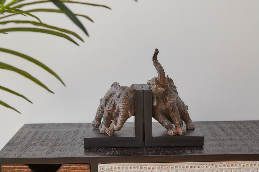 エレファント25cm（2 /セット） ブックエンド - オブジェ・置物の通販
