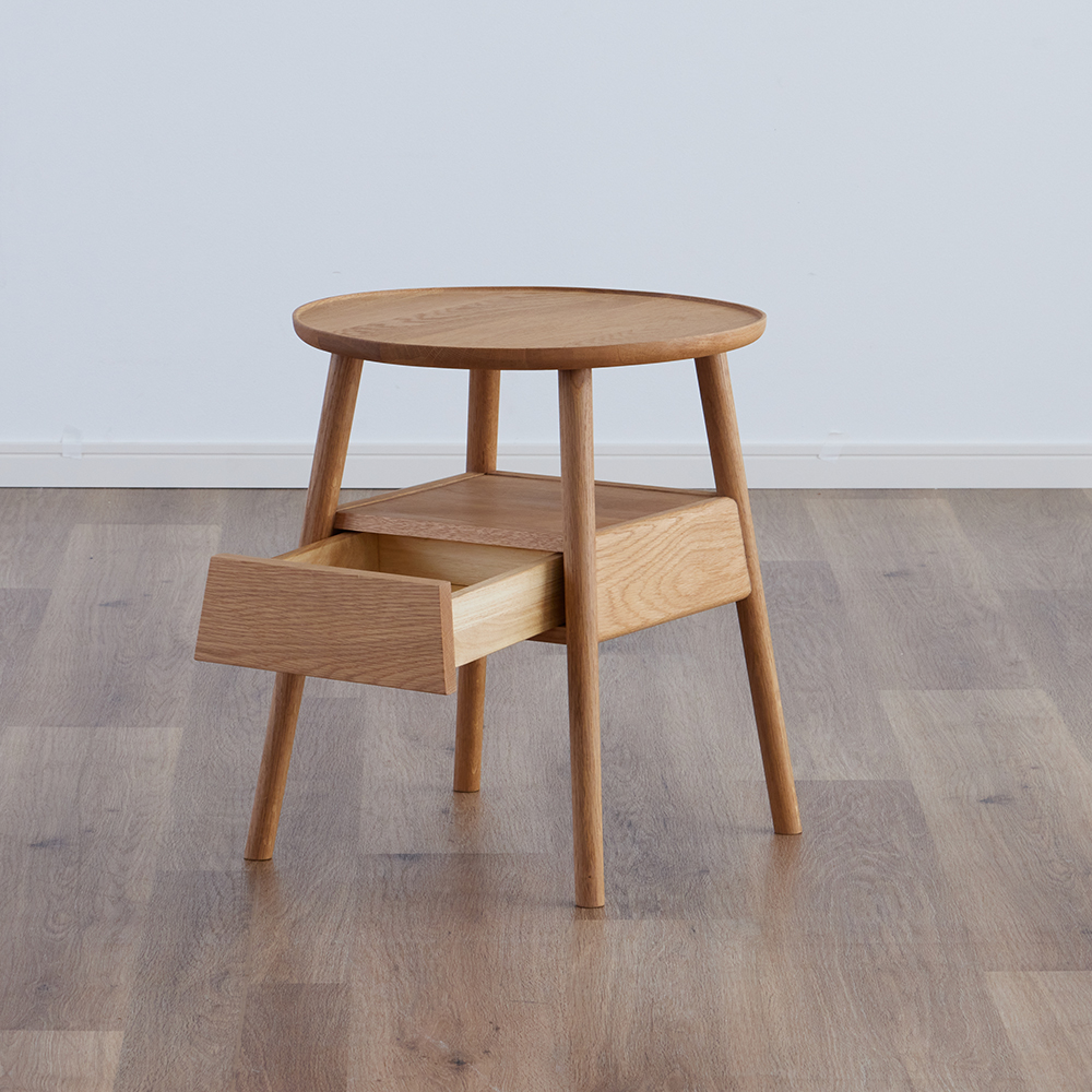 ロンド サイドテーブル（Natural） - サイドテーブルの通販 ｜リビング