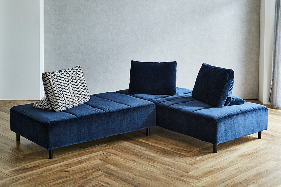 完売】NESSO（ネッソ）ソファ TYPE J (J225LGL+J202DGL) - カウチ