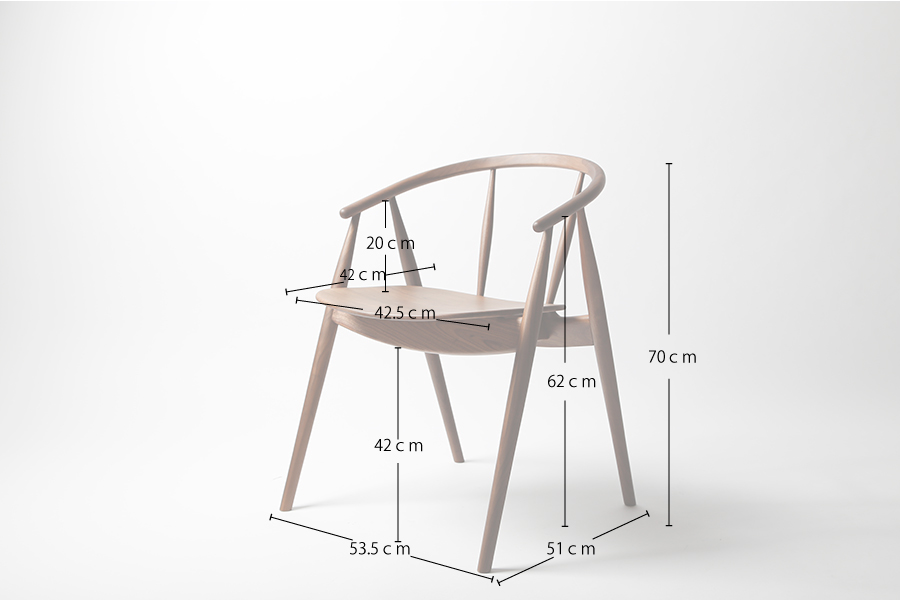 TRUNK2（トランクツー）ダイニングチェア DC1（オーク） - ダイニング