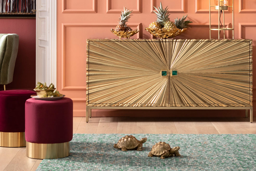 ゴールドタートルスモール デコフィギア - オブジェ・置物の通販