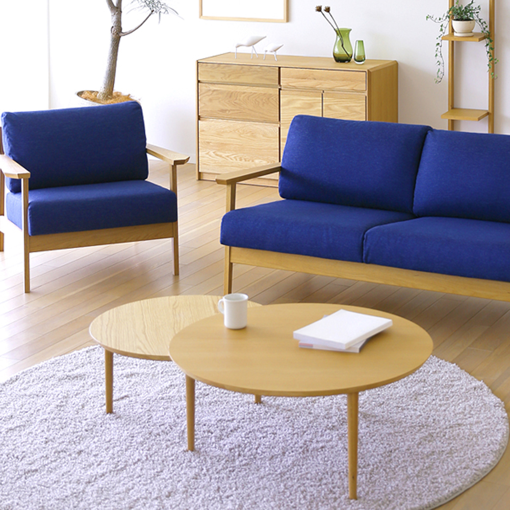 伸長式 69-2枚丸テーブル - ローテーブル・リビングテーブルの通販