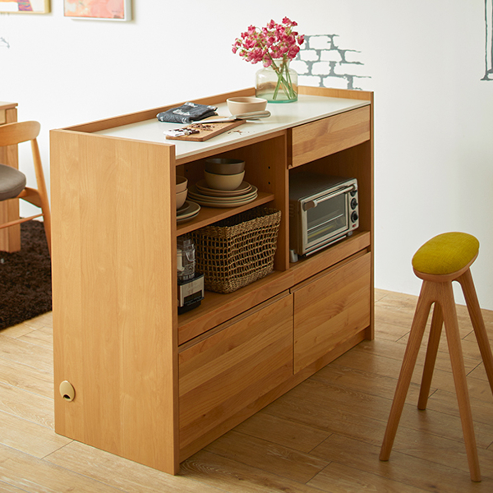 ANE キッチンカウンター（ナチュラル色） - キッチンカウンター・バー