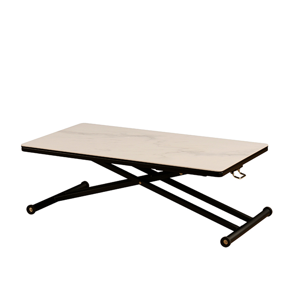 セラミック天板 昇降式リビングテーブル - ローテーブル・リビング