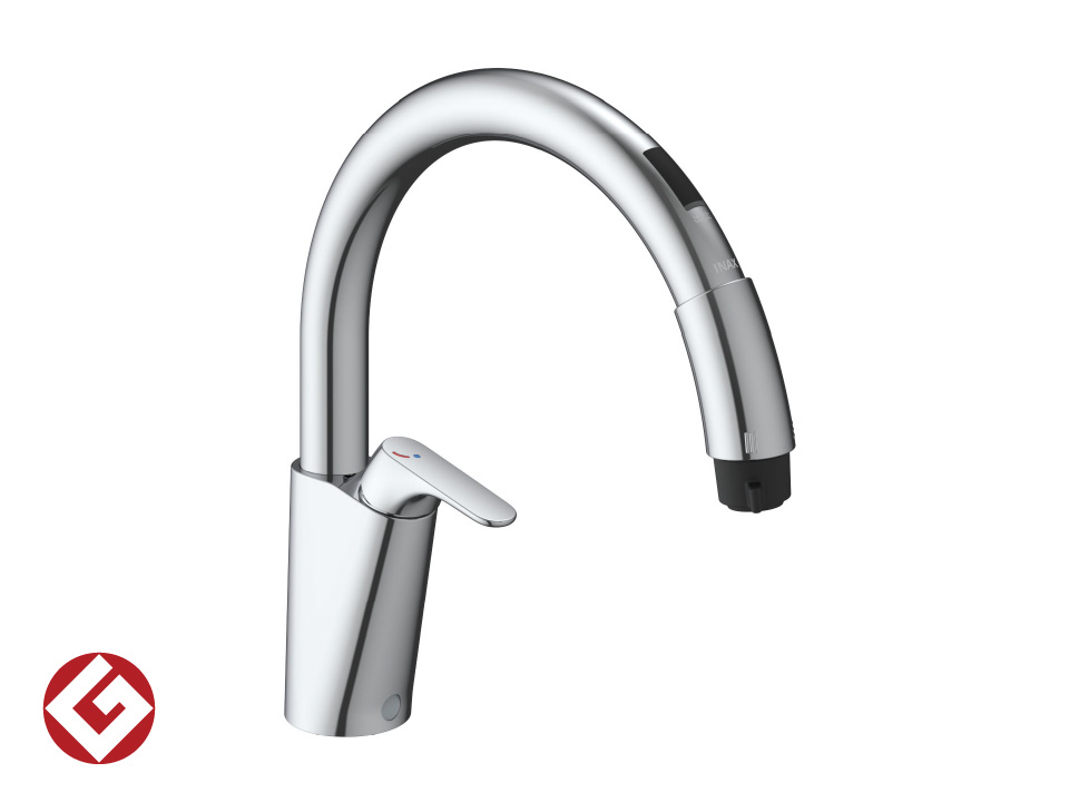 ワンホールタイプ] タッチレス水栓 乾電池式ナビッシュシンプルタイプ