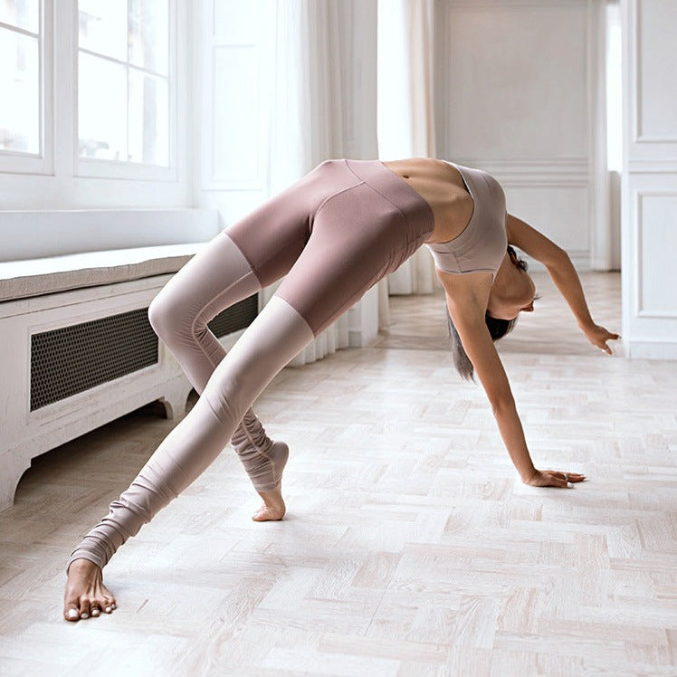 トレンカ タイツ ヨガレギンス 美尻 美脚 ヒップアップ 着圧 全2色