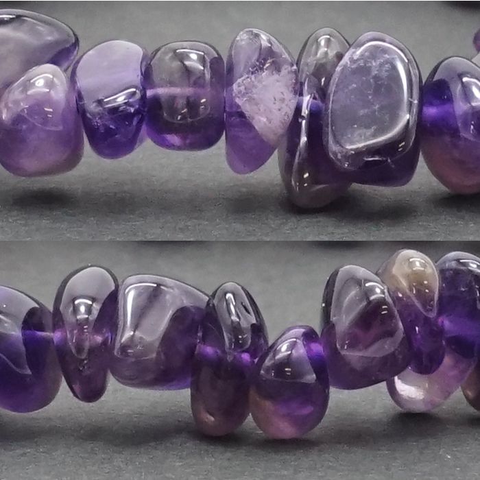 天然石アクセサリー ブレス 希少石 紫水晶 2月 誕生石 慈愛