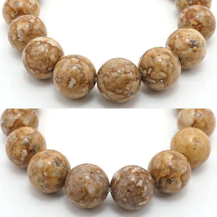 姫川薬石ブレスレット 12mm新潟県糸魚川市産 側 茶色 天然ラジウム 日本銘石協会 正規代理店 火成岩 虎石 治療 ラジウム トリウム<br>