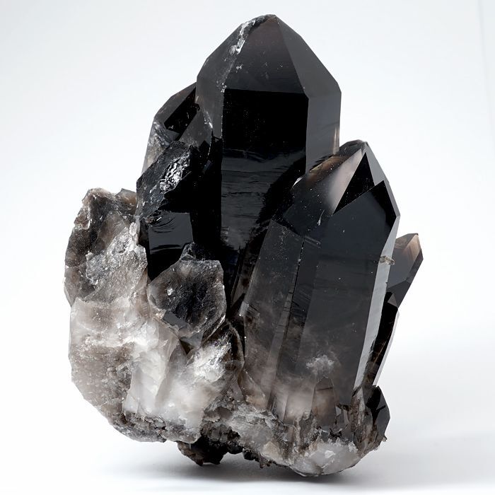 ミニクラスター 結晶 漆黒 インテリア オブジェ コレクション 風水