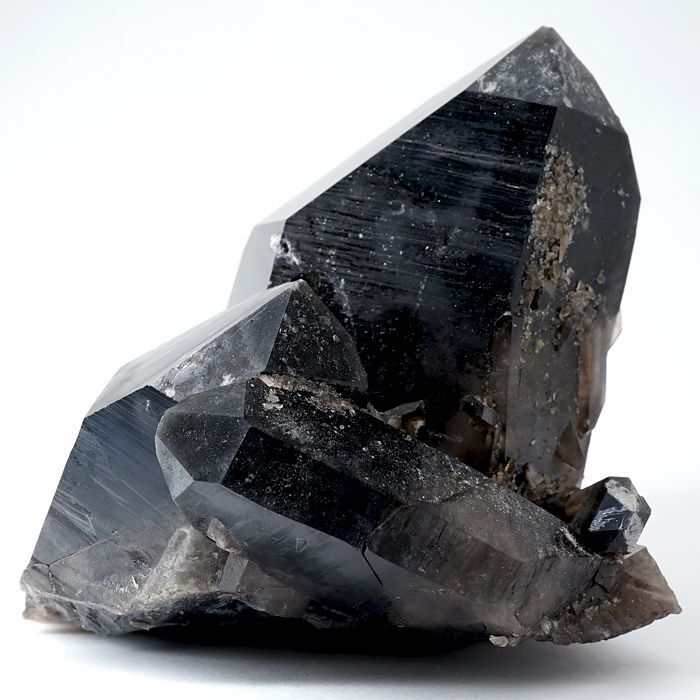 ミニクラスター 結晶 漆黒 インテリア オブジェ コレクション 風水