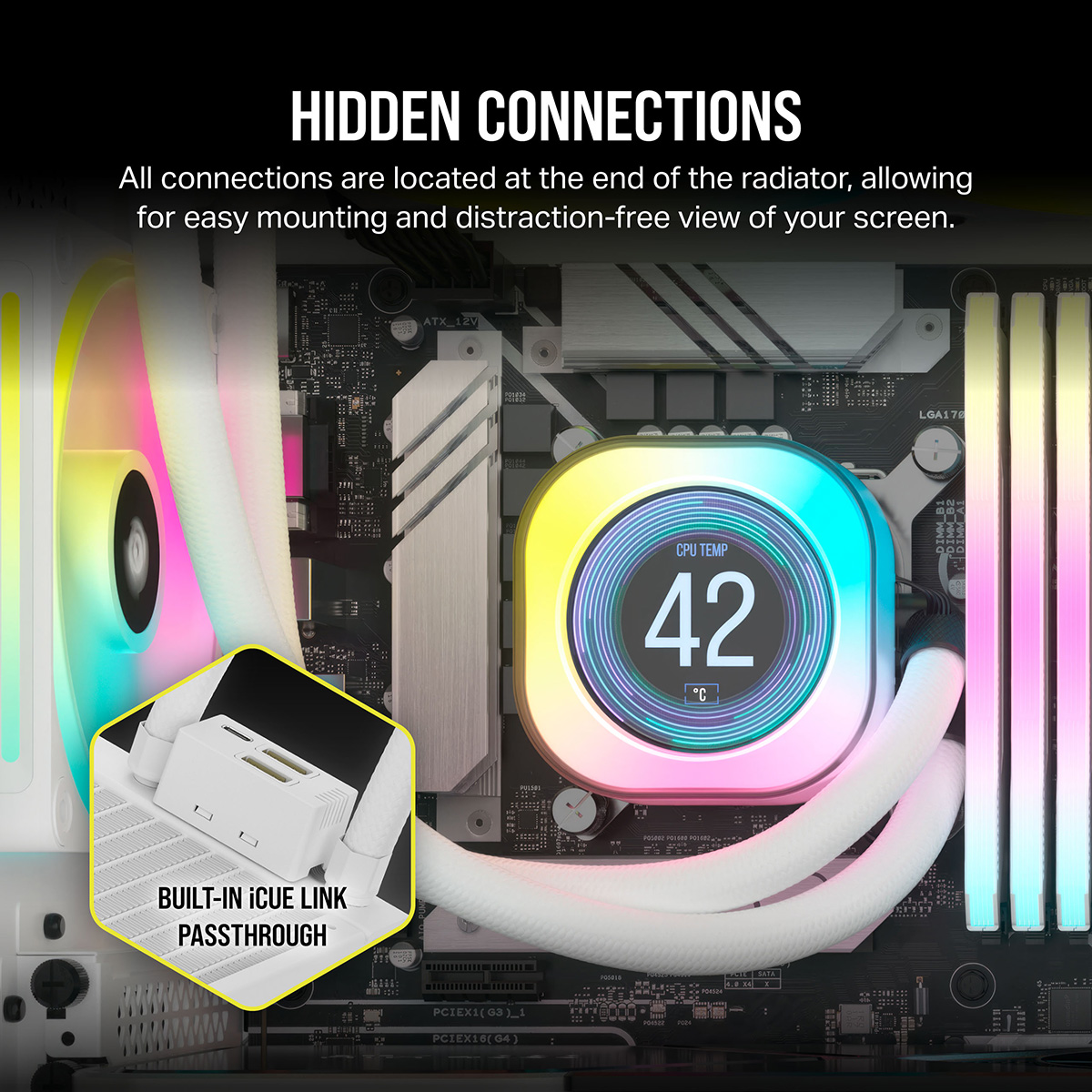 iCUE LINK H150i LCD WHITE | 株式会社リンクスインターナショナル