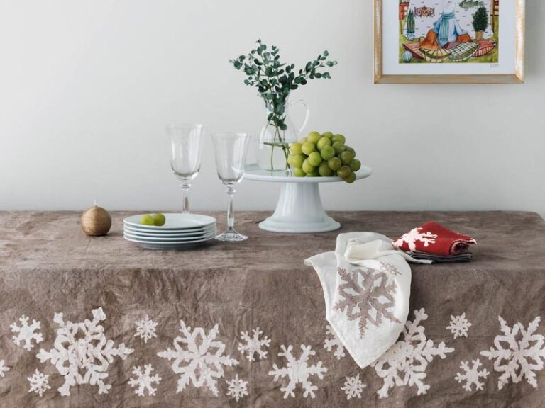 ベルトッツィ テーブルクロス _ ピエノ ネーロ（140×200cm）