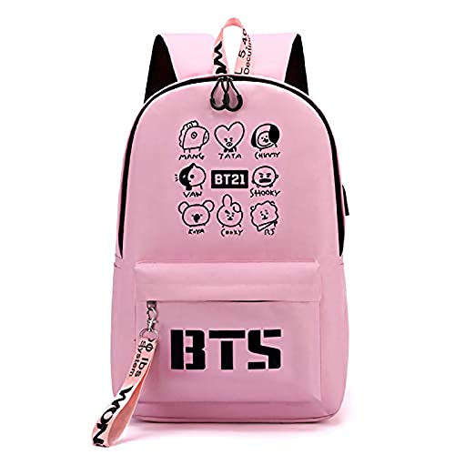 Shop Boosos Usb Bts Backpack K-Pop Casual Bac – Luggage Factory