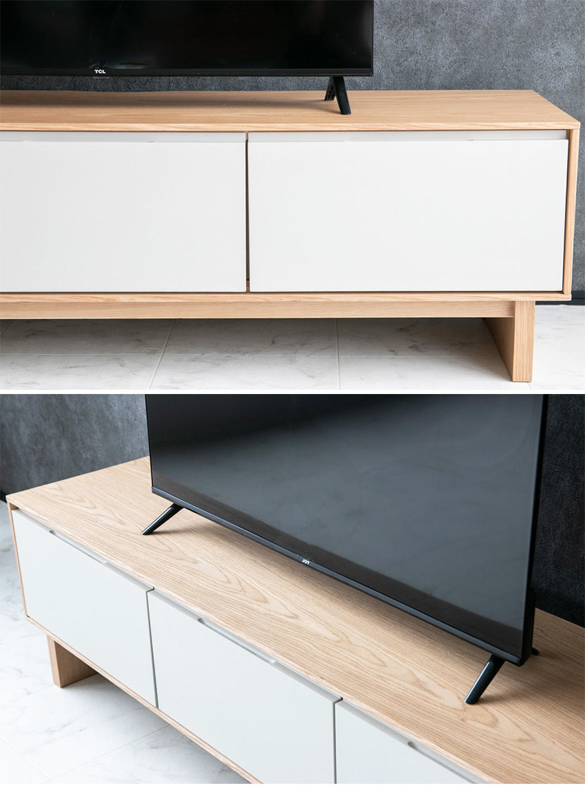 lushroom テレビボード テレビ台 ナチュラル グレージュ 突板 高級感