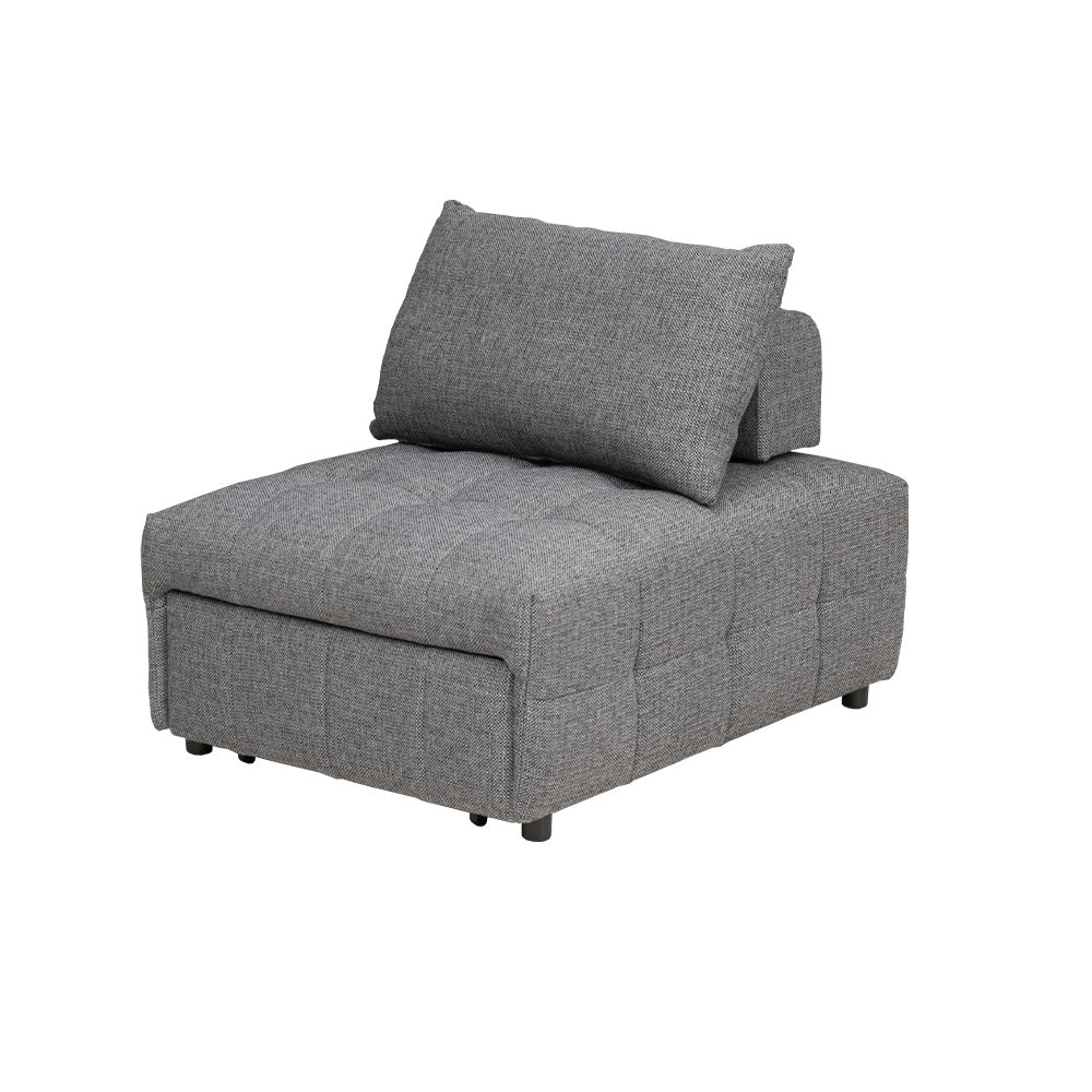 lushroom ソファー 1人掛け 布 グレー ブラック ファブリック ソファ