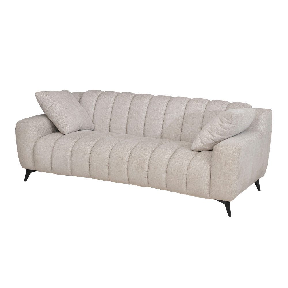 lushroom ソファ 2人掛け 3人掛け ファブリック ライトグレー