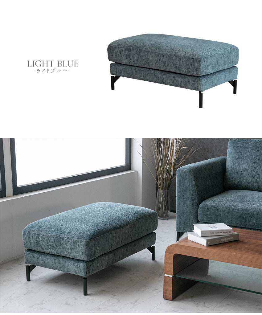 lushroom スツール オットマン 1人掛け ファブリック ソファー グレー
