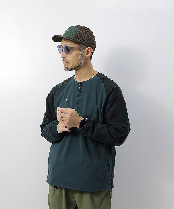 リョウゲン/RYOGEN DEAD LEAF RAGLAN HALFZIP SHIRT（全2色