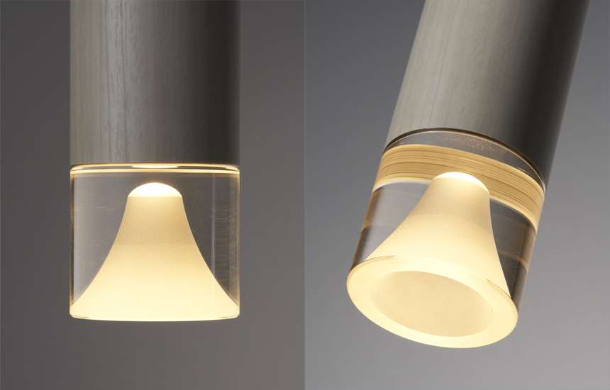 木目調アクリルカバー付円筒ペンダントライト MPN06｜ペンダントライト