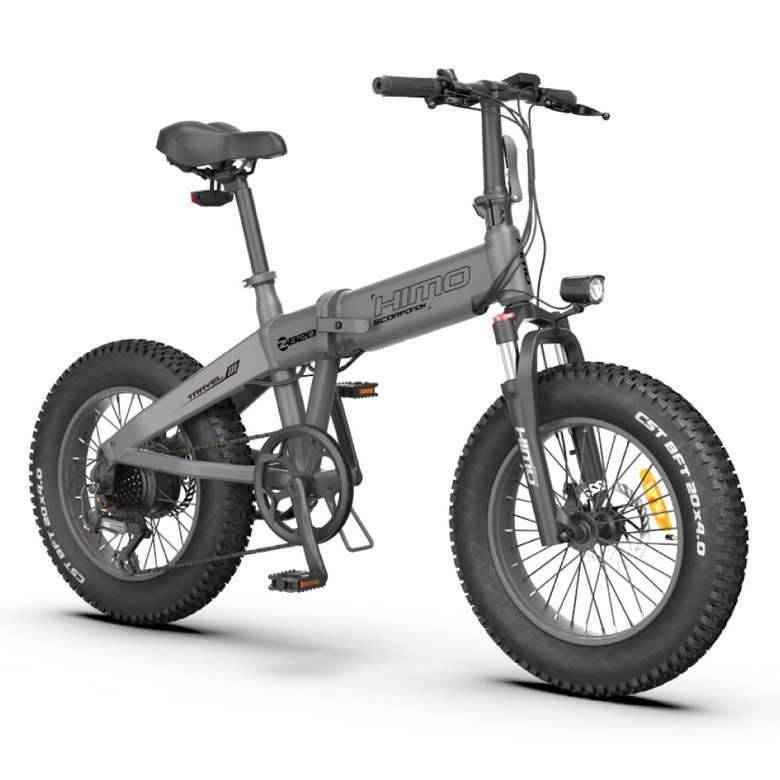 未舗装道路も楽々進む！折りたたみ式電動ファットバイク「HIMO ZB20
