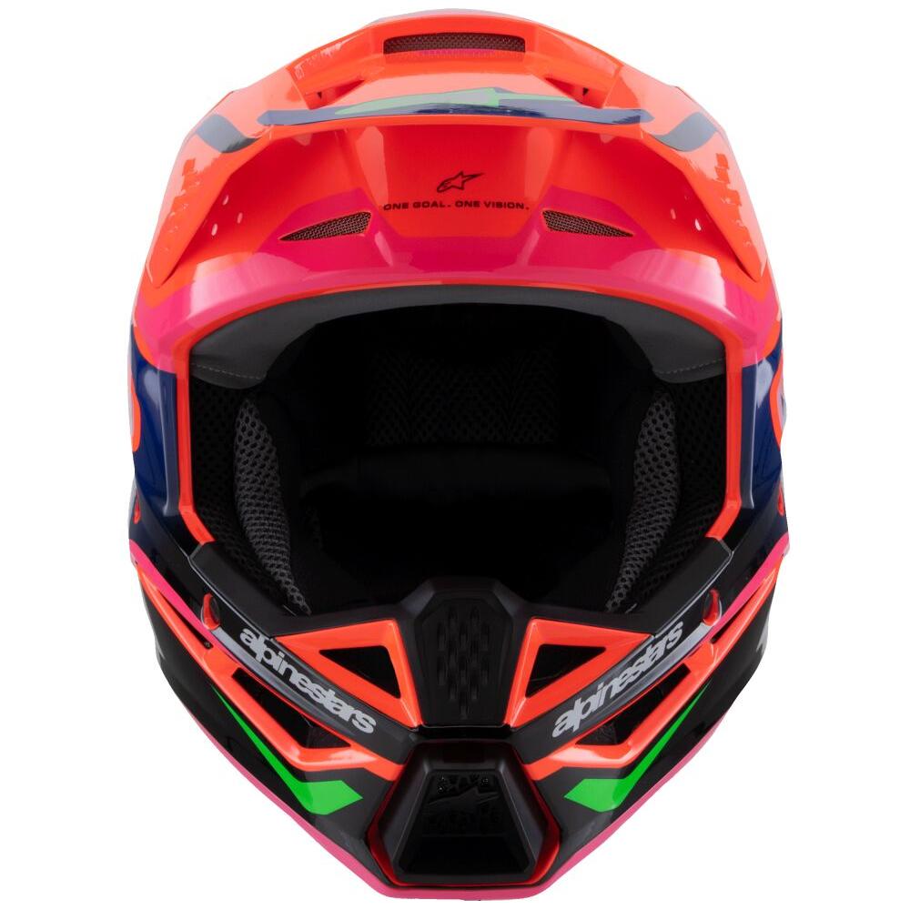 Alpinestars S-M3 Deegan Youth MX Helmet Orange/Purple/Pink FREE P&P